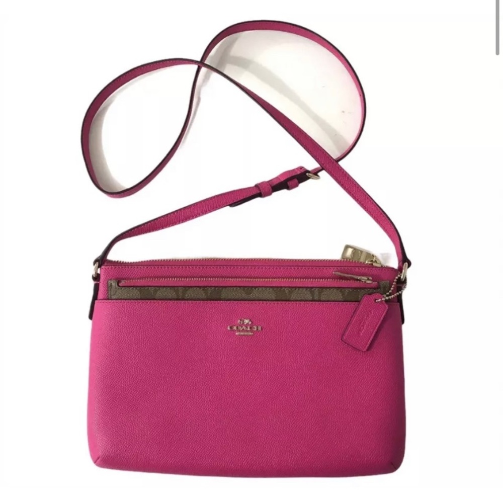 Coach East/West Crossbody With Pop Up Pouch